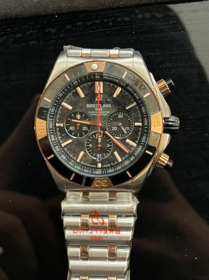 Chronomat B01 2-Tone Black Dial Chrono 42mm AB0134101K1A1