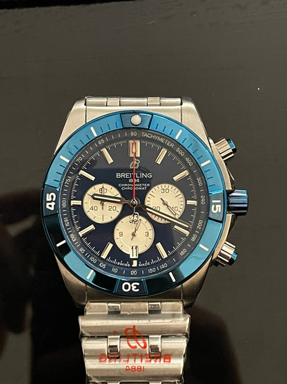 Chronomat B01 42mm Blue Dial Automatic Chronograph Gents Watch AB0134101C1A1
