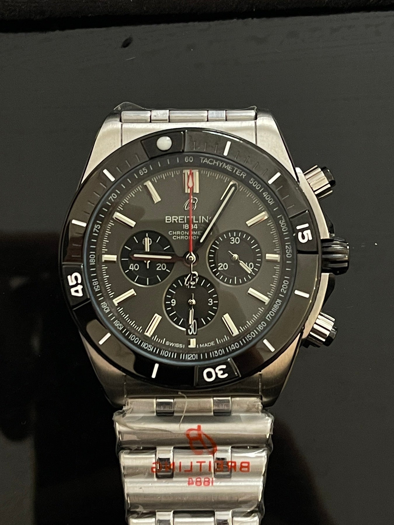 Chronomat B01 42mm Black Dial Automatic Chronograph Watch AB0134101C1A1
