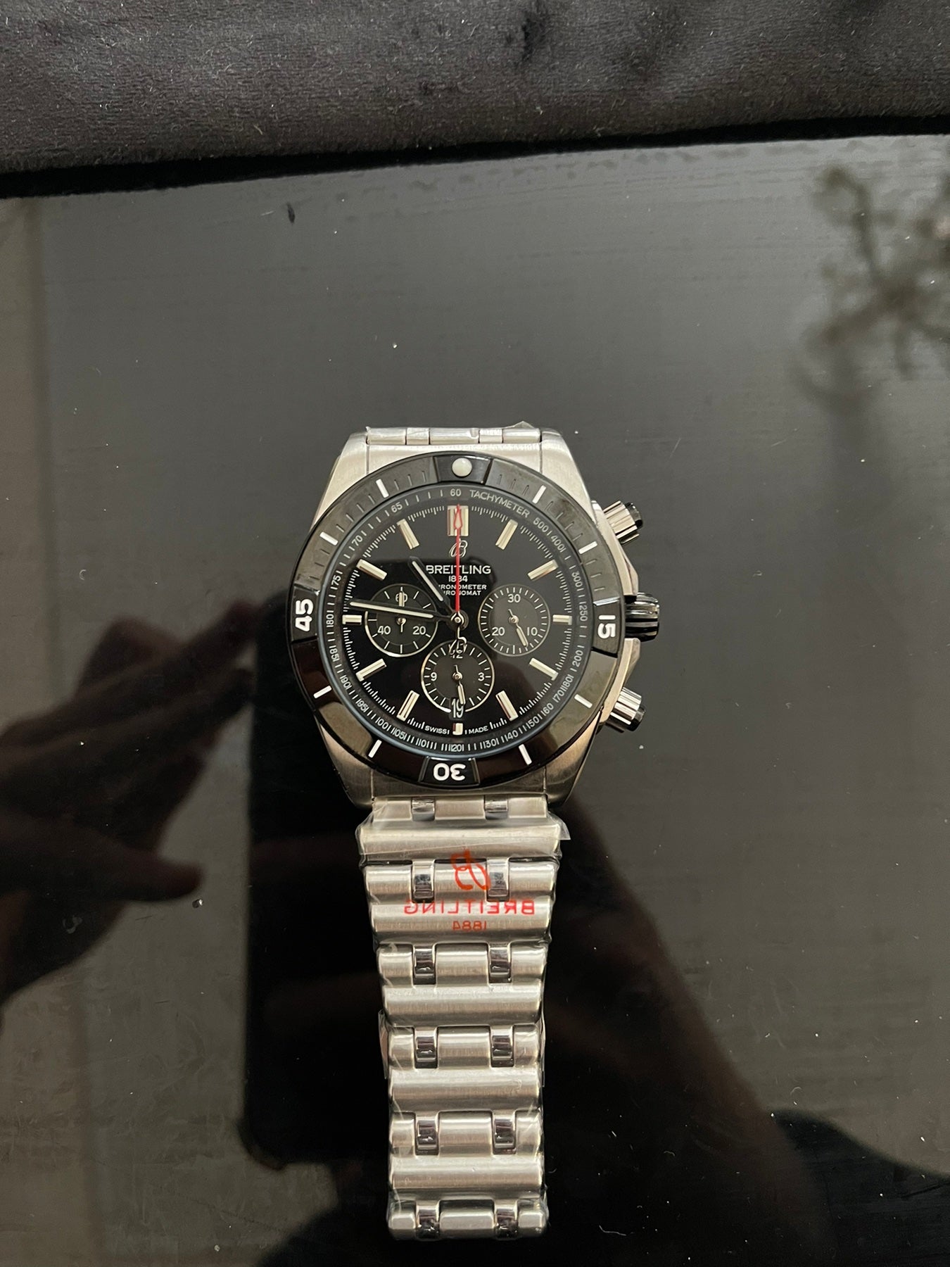 Chronomat B01 42mm Black Dial Automatic Chronograph Watch AB0134101C1A1