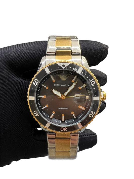 Diver Two Tone Stainless Steel Bracelet AR80063SET 1+1 ΔΩΡΟ