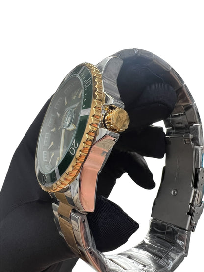 Diver Two Tone Stainless Steel Bracelet Green Dial AR80063SET 1+1 ΔΩΡΟ