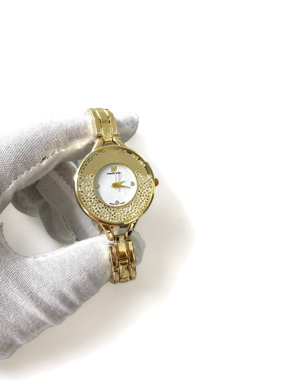 Σετ Swarovski Ρολόι & Κοσμήματα 5 Τεμαχίων – Gold 1+1 ΔΩΡO