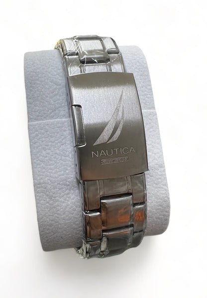 Nautica Ανδρικό Σετ Ρολογιού Chronograph Quartz 1+1 ΔΩΡΟ