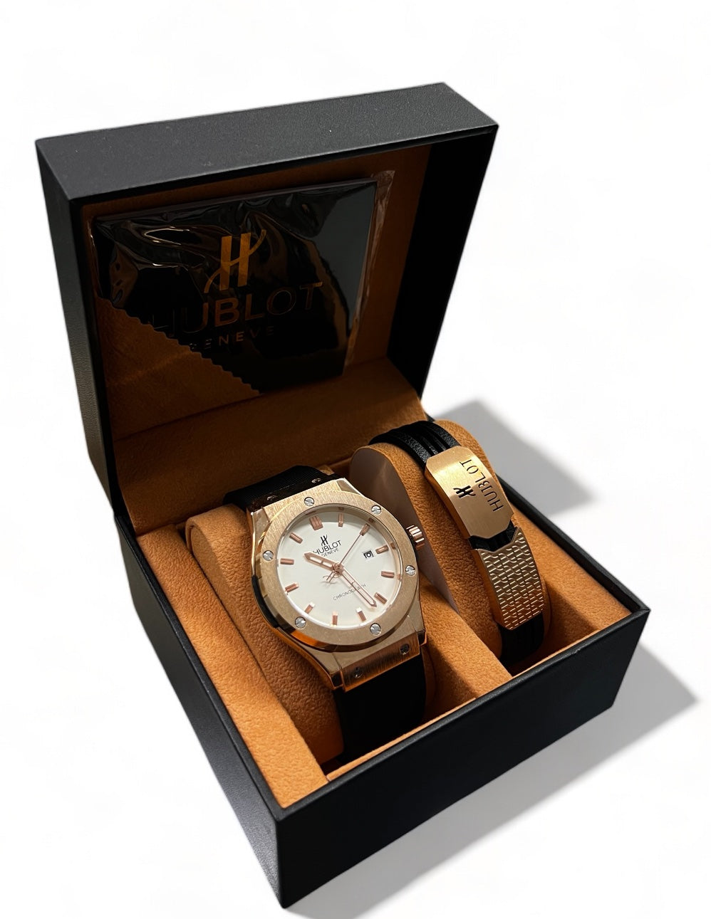 Hublot Big Bang Rose Gold White Dial 44mm  1+1 ΔΩΡΟ