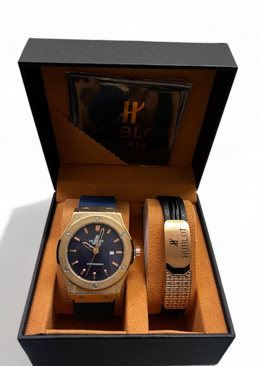 Hublot Big Bang Rose Gold Blue Dial Dial 44mm  1+1 ΔΩΡΟ