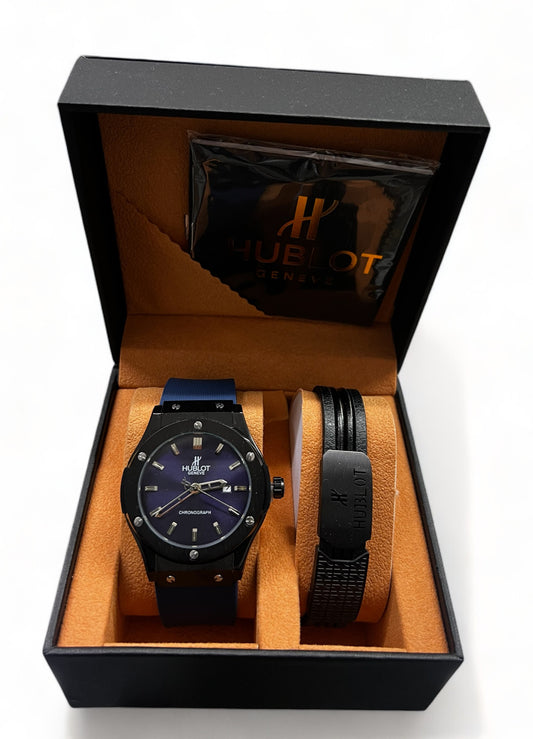 Hublot Big Bang Black Strap Black Dial Dial 44mm  1+1 ΔΩΡΟ