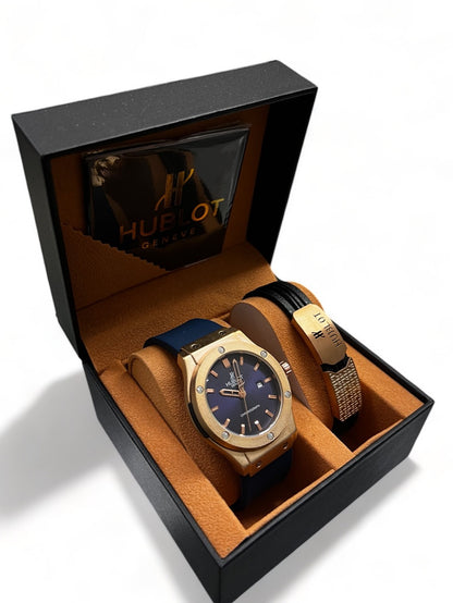 Hublot Big Bang Rose Gold Blue Dial Dial 44mm  1+1 ΔΩΡΟ
