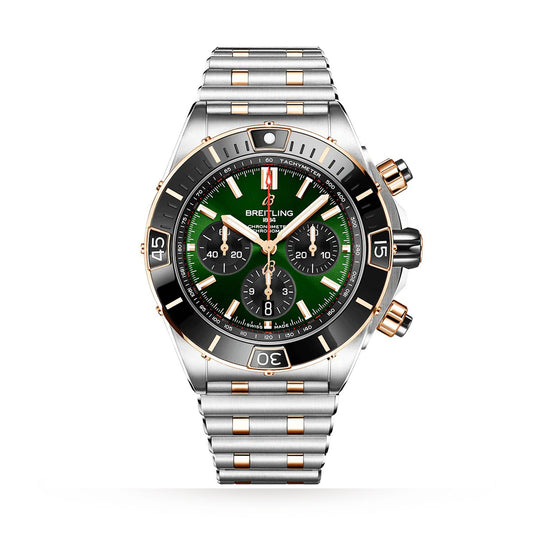 Chronomat 44mm Two-Tone Green Dial Men's Automatic Watch