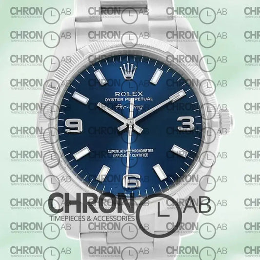 Air-king 114234PSO 36mm Men’s Silver Ble Dial Clone Watches
