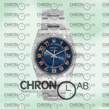 Air-king 36mm Men’s 114210BLAO Silver Clone Watches