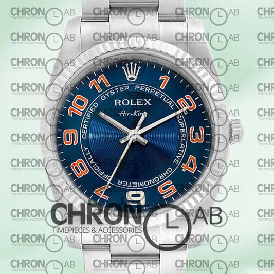 Air-king Men’s 36mm 114234BLAO Blue Dial Clone Watches