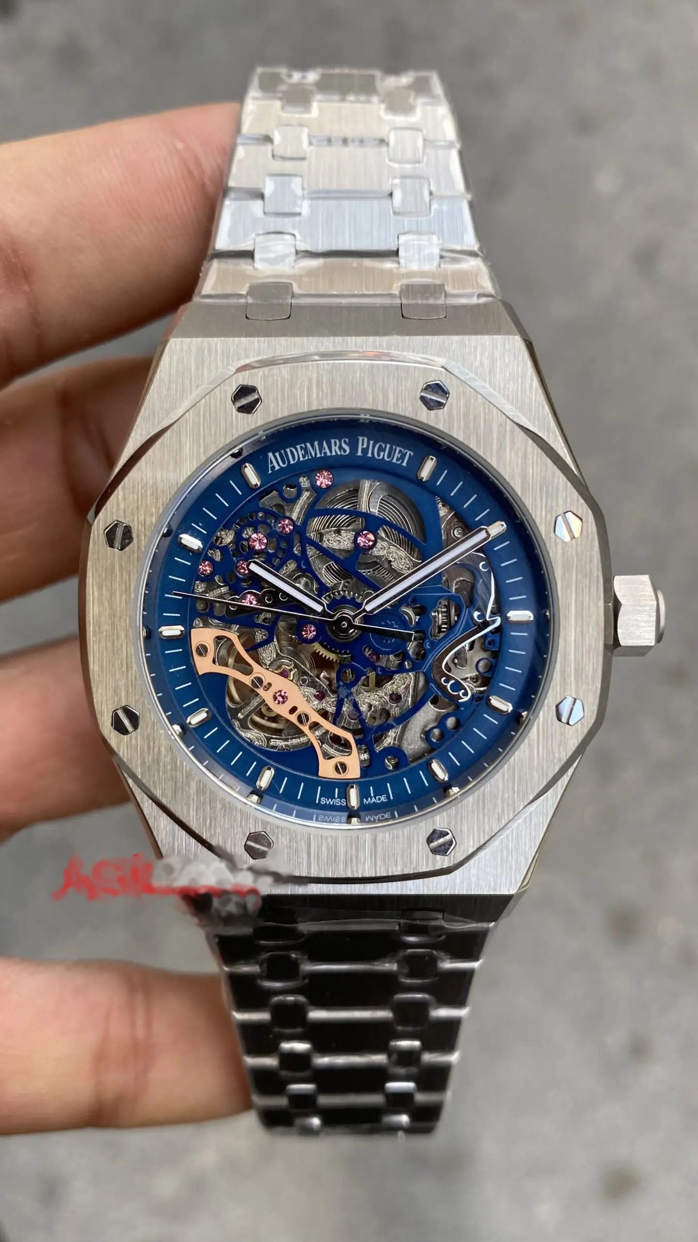Royal Oak Skeleton 44mm Mavi Kadran