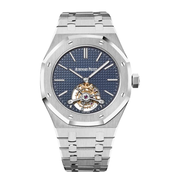Royal Oak Tourbillon Extra-Thin 41mm Men's Watch - Ref 26510ST.OO.1220ST.01 - Blue Dial, Stainless Steel Bracelet