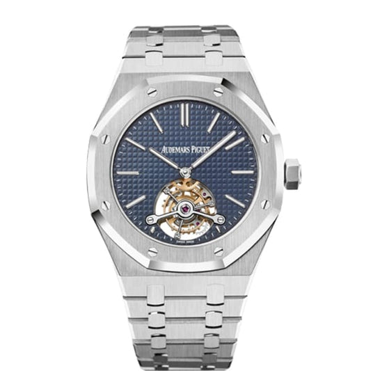 Royal Oak Tourbillon Extra-Thin 41mm Men's Watch - Ref 26510ST.OO.1220ST.01 - Blue Dial, Stainless Steel Bracelet