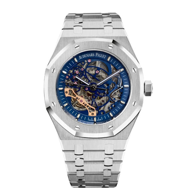 Royal Oak Skeleton 44mm Mavi Kadran