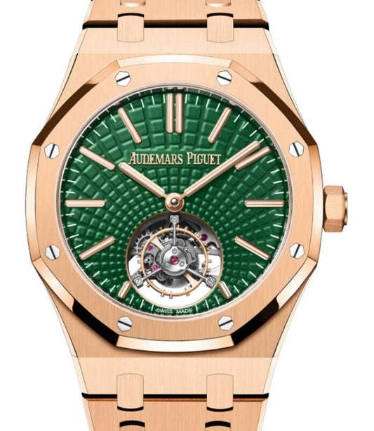 Royal Oak 41mm Flying Tourbillon Rose Gold Green Dial
