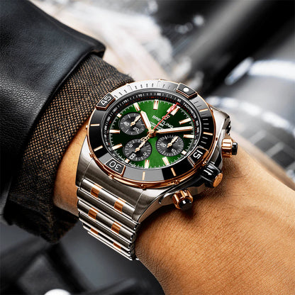 Chronomat 44mm Two-Tone Green Dial Men's Automatic Watch