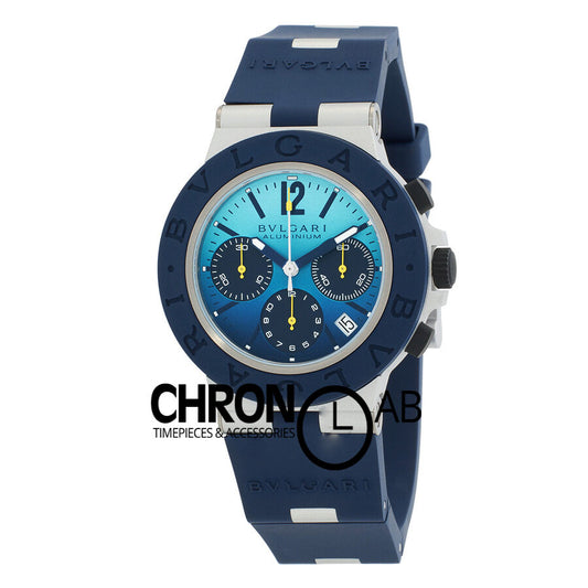 Aluminium Capri Edition Chronograph Blue Dial Men's Watch