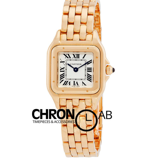 Panthere Small Quartz Silver Dial Ladies Watch 22mm