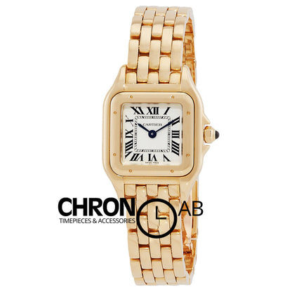 Panthere Small Quartz Silver Dial Ladies Watch 22mm