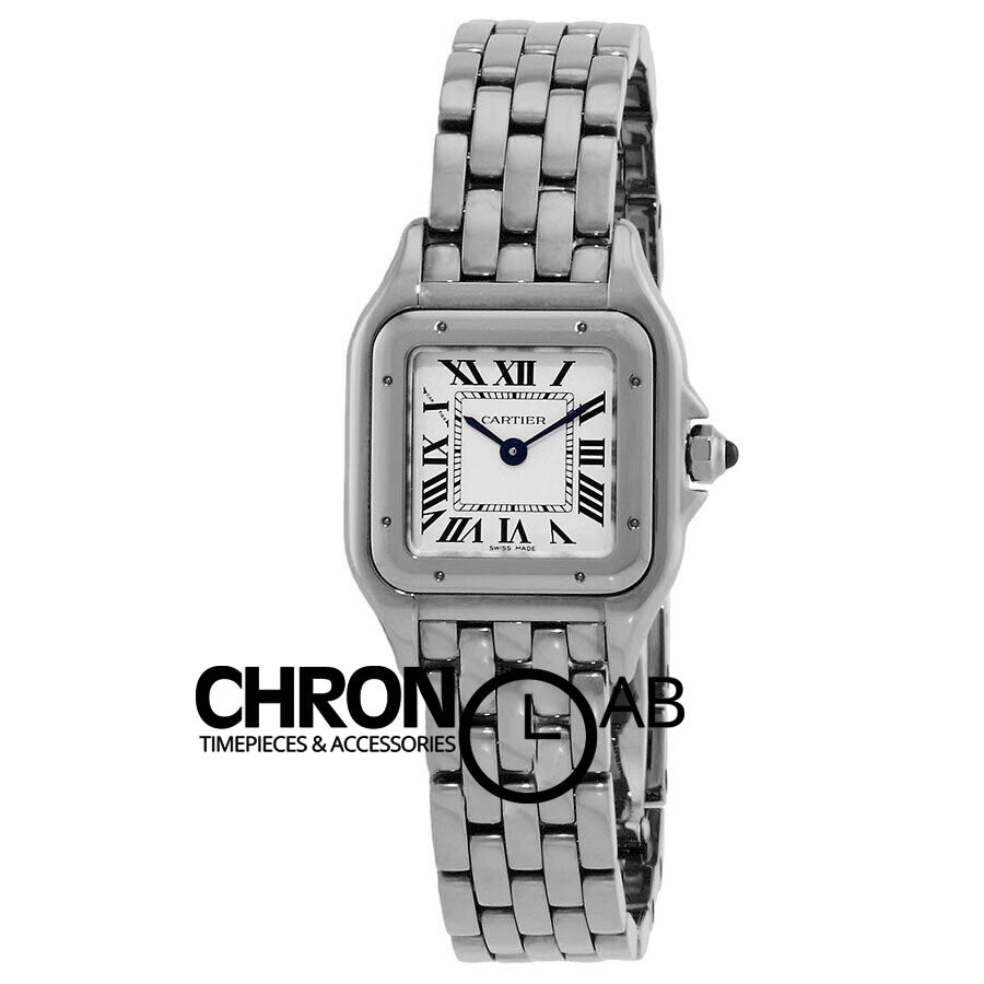 Panthere Small Quartz SS White Dial Ladies Watch 22mm