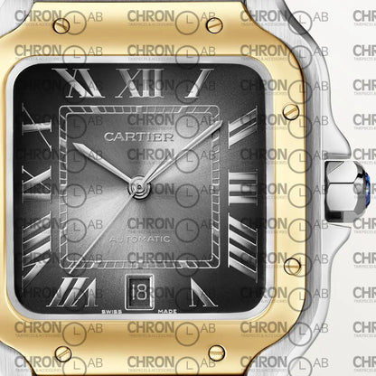 Cartier Santos Dumont 2-Tone Yellow Gold W2SA0030 Clone 38mm Watches