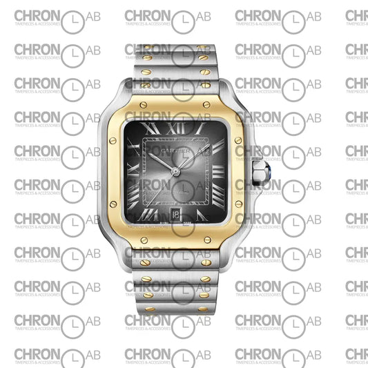 Cartier Santos Dumont 2-Tone Yellow Gold W2SA0030 Clone 38mm Watches