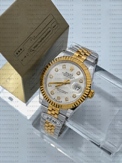 Rolex Datejust 41mm M126333-0002 Two-Tone Silver Dial με πολυτελές κουτί EW Factory