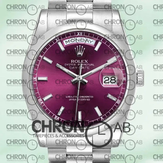 Day-Date 36mm 118206 Cherry Dial Clone Watches
