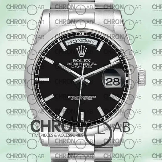Day-Date 36mm 118206 Men’s Silver Clone Watches