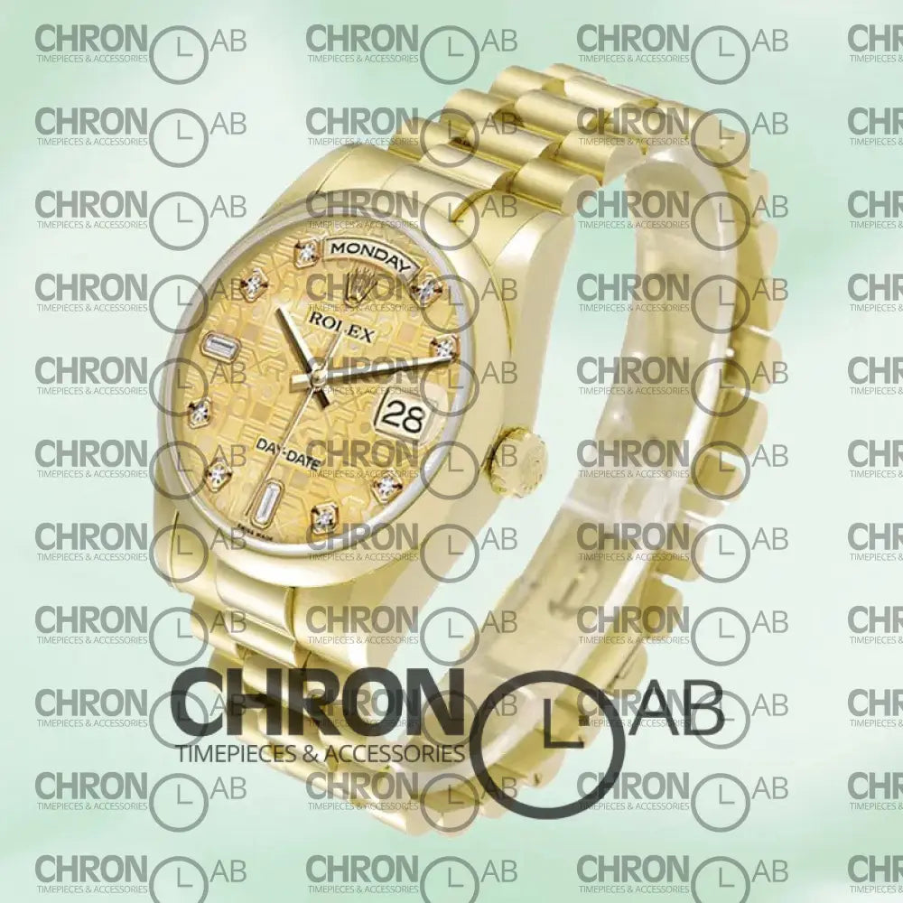 Day-Date 36mm 118208 Men’s Gold Clone Watches