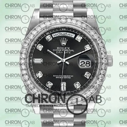 Day-Date 36mm 118346 Black Dial Clone Watches