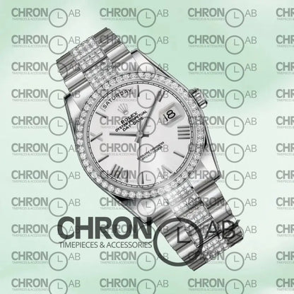 Day-Date 36mm 118346 Silver Dial Automatic Clone Watches