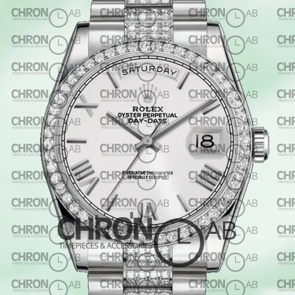 Day-Date 36mm 118346 Silver Dial Automatic Clone Watches