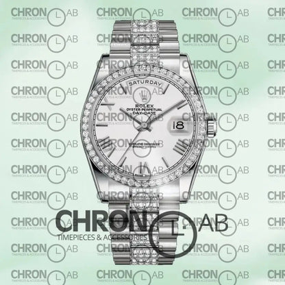 Day-Date 36mm 118346 Silver Dial Automatic Clone Watches