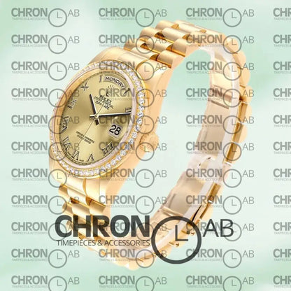 Day-Date 36mm 118348-0147 Automatic Gold Clone Watches