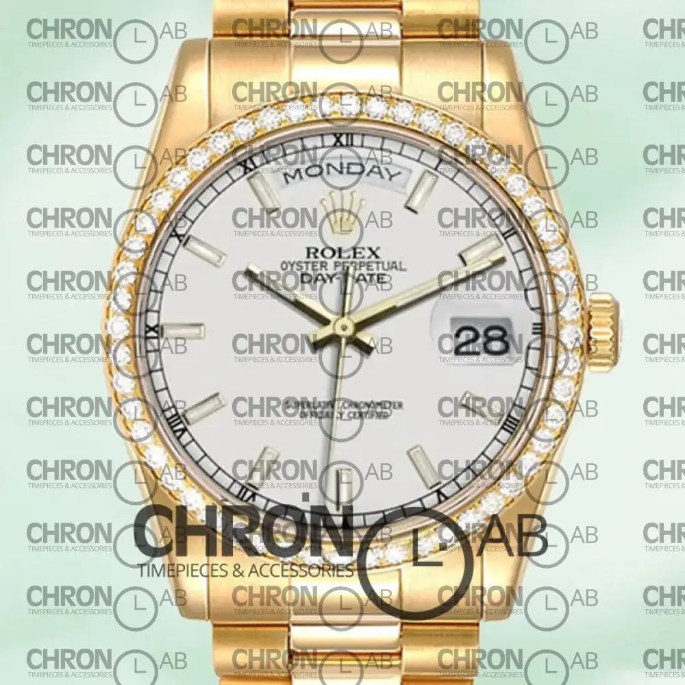 Day-Date 36mm m118348-0098 Automatic White Dial Clone Watches