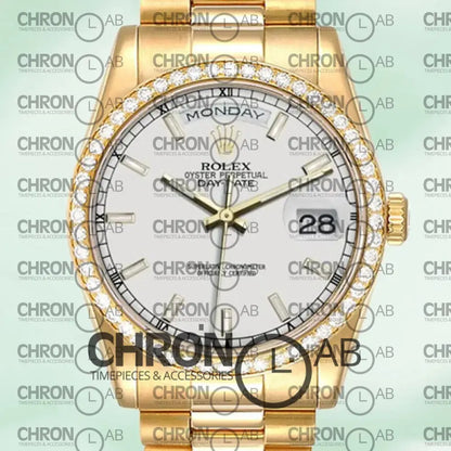 Day-Date 36mm m118348-0098 Automatic White Dial Clone Watches