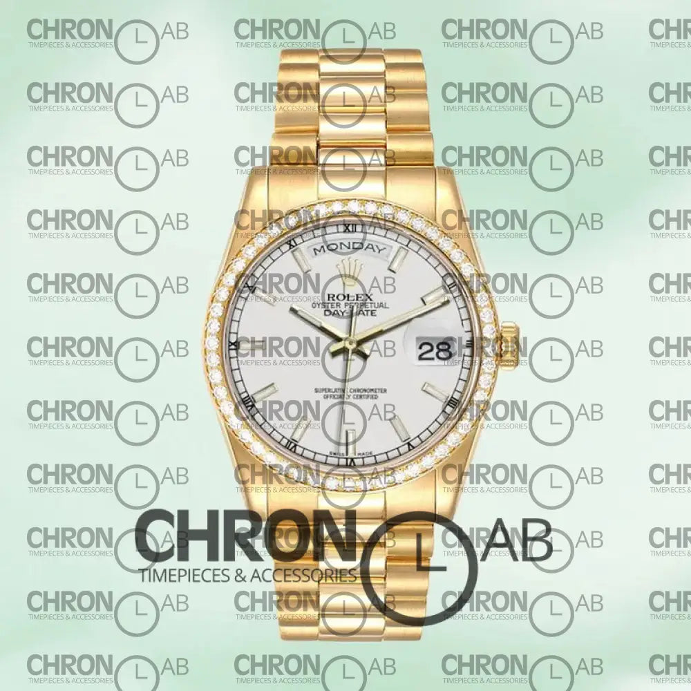 Day-Date 36mm m118348-0098 Automatic White Dial Clone Watches