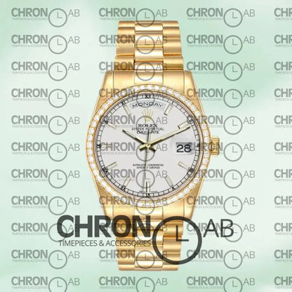 Day-Date 36mm m118348-0098 Automatic White Dial Clone Watches