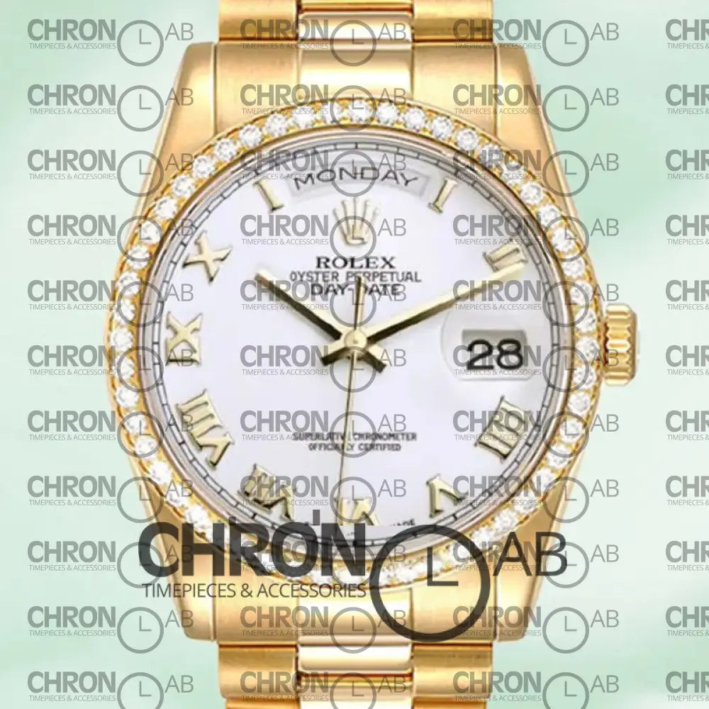 Day-Date 36mm m118348-0150 White Dial Clone Watches
