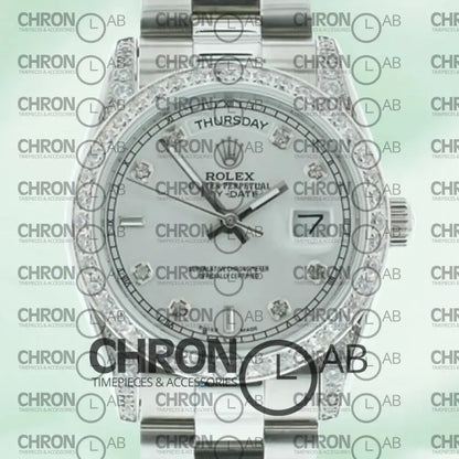 Day-date 36mm m118389-0008 Silver Clone Watches