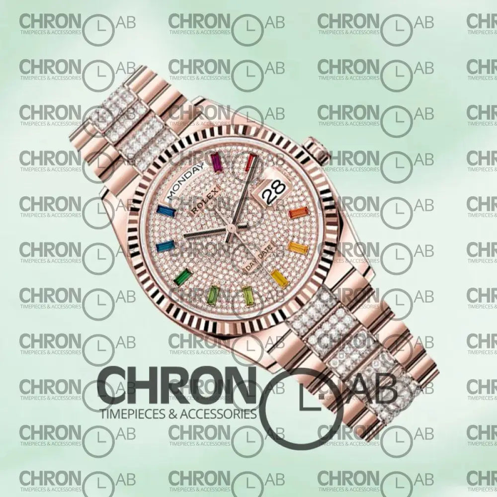 Day-Date 36mm m128235-0040 President Bracelet Rose Gold Clone Watches