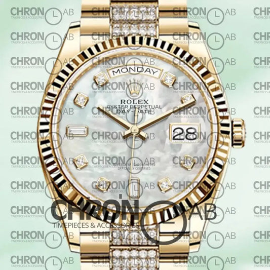 Day-Date 36mm M128238-0032 Gold Clone Watches