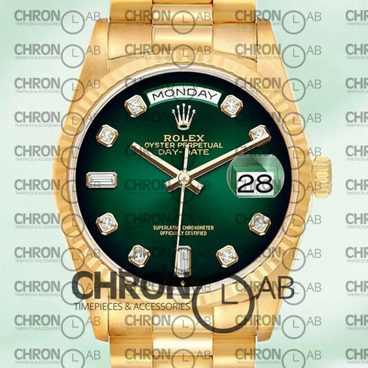 Day-Date 36mm m128238-0069 Green Dial Automatic Clone Watches