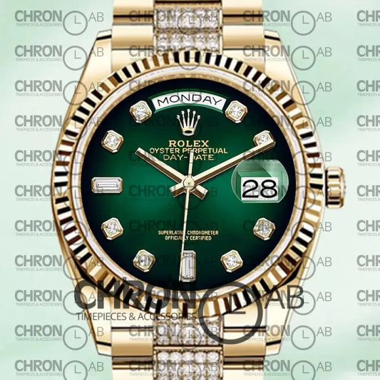 Day-Date 36mm m128238-0070 Gold Clone Watches