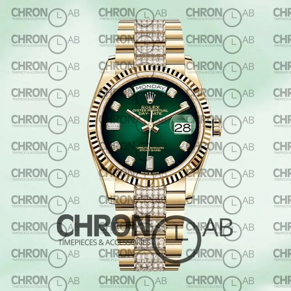 Day-Date 36mm m128238-0070 Gold Clone Watches