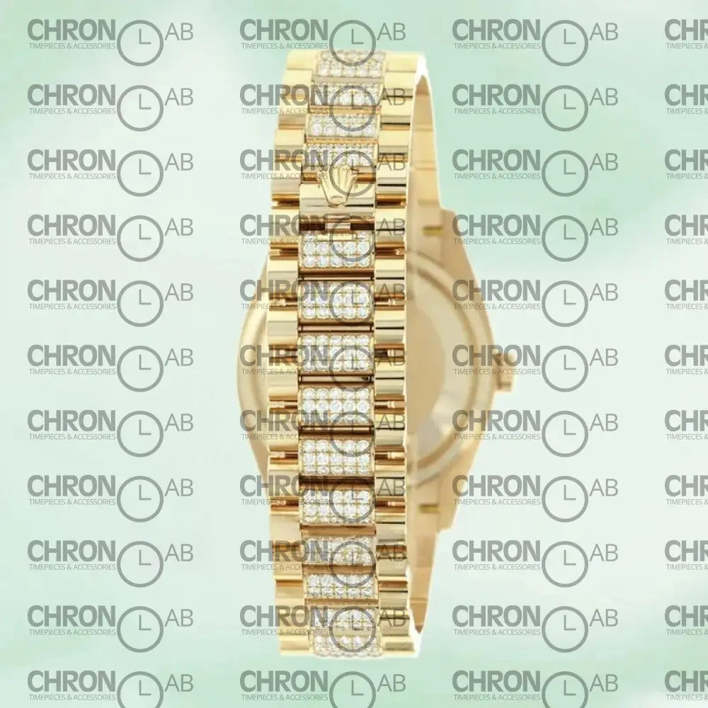 Day-Date 36mm m128238-0082 White Dial Gold Clone Watches