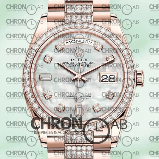 Day-Date 36mm M128345RBR-0030 Automatic Clone Watches